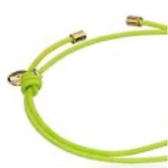 Marc By Marc Jacobs Bolt Friendship Stretch Bracelet - Toucan Green New With Tag - Picture 4 of 4